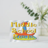 Rocks van de middelbare school - Guitar Briefkaart (Staand voorkant)