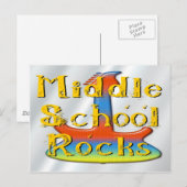 Rocks van de middelbare school - Guitar Briefkaart (Voorkant / Achterkant)