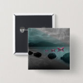 Rocks Vierkante Button 5,1 Cm (Voorkant /achterkant)