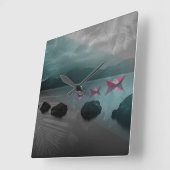 Rocks Vierkante Klok (Hoek)