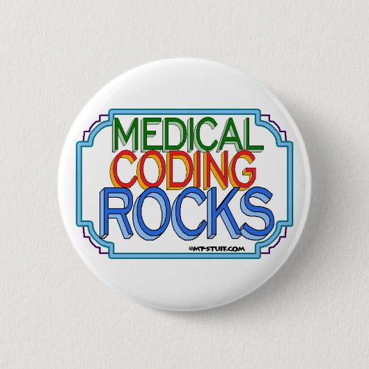 Rocks voor medische codering ronde button 5,7 cm (Voorkant)
