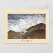 Rocks Waves Rhode Island Postcard Briefkaart (Voorkant)