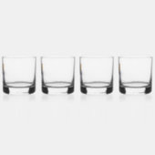 Rocks Whiskey Lowball Glasses Set van 4 aangepaste Whisky Glas (Links)