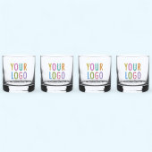 Rocks Whiskey Lowball Glasses Set van 4 aangepaste Whisky Glas