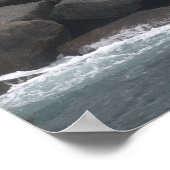 Rocks with Birds Ocean Waterscape Poster (Hoek)