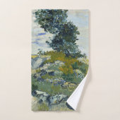 Rocks with Oak Tree, Van Gogh Oil Painting Handdoek (Handdoek)