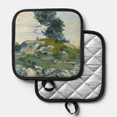 Rocks with Oak Tree, Van Gogh Oil Painting Pannenlap (Voorkant / Achterkant)