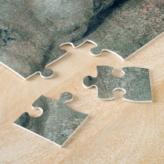 Rockschilderij met een paard en een koe, c.17000 B Legpuzzel (Zijkant)