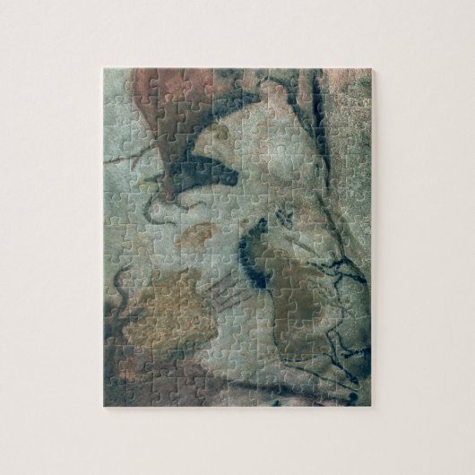 Rockschilderij met een paard en een koe, c.17000 B Legpuzzel (Verticaal)