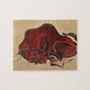 Rockschilderij van een bizon, wijlen Magdalenian Legpuzzel