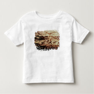 Rockschilderij van een leapende koe kinder shirts