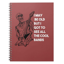 Rockspeelengeschenken Bandmuziek Gitarist Kunstena Notitieboek