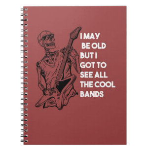Rockspeelengeschenken Bandmuziek Gitarist Kunstena Notitieboek