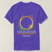 Rockspringen Texas Totality Total Solar Eclipse Ap T-shirt (Design voorkant)
