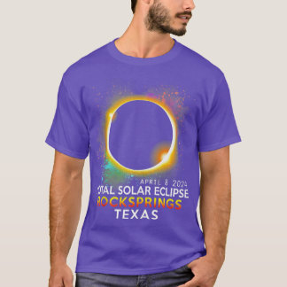 Rockspringen Texas Totality Total Solar Eclipse Ap T-shirt