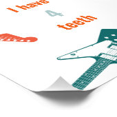 Rockstar 1e verjaardag mijlpaal perfect poster (Hoek)