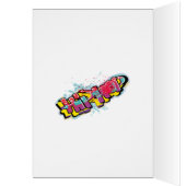 Rockstar 40e verjaardag mannen gitaar funky grappi (Binnen (Links))