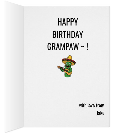 Rockstar 40e verjaardag mannen gitaar funky grappi (Binnen (Rechts))