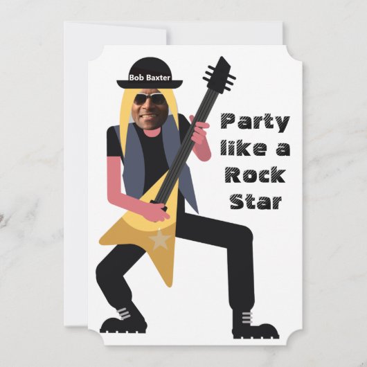 🎸🤣 Rockstar 50ste Mannen verjaardag Grappige gra Kaart (Voorkant)