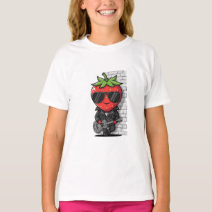 Rockstar Aardbeikinderen T-shirt