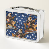 Rockstar American Eagle Independence Day wit met (Achterkant)