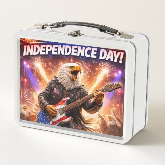 Rockstar American Eagle Independence Day wit met (Voorkant)