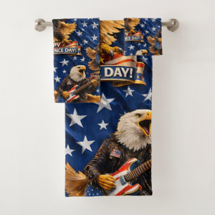 Rockstar American Eagle Onafhankelijkheidsdag badk Bad Handdoek