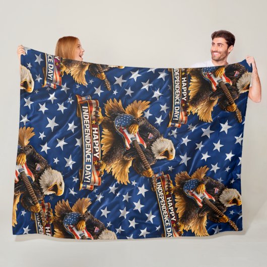 Rockstar American Eagle, prettig Onafhankelijkheid Fleece Deken (In situ)