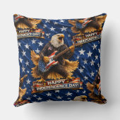 Rockstar American Eagle vrolijke Onafhankelijkheid Kussen (Achterkant)