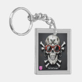 Rockstar Attitude Graphic Sleutelhanger (Voorkant Links)
