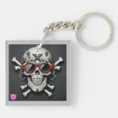 Rockstar Attitude Graphic Sleutelhanger (Achterkant)