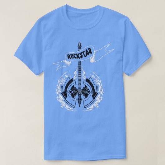 Rockstar Ax Guitar03 2 T-shirt (Design voorkant)