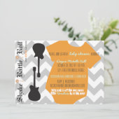 Rockstar-Baby shower Kaart (Staand voorkant)