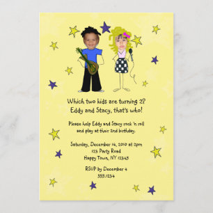 Rockstar Birthday Party Photo Impose Kaart