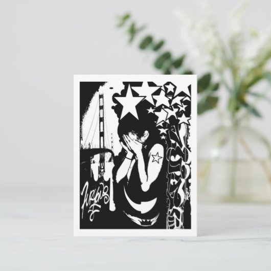 Rockstar Briefkaart (Staand voorkant)