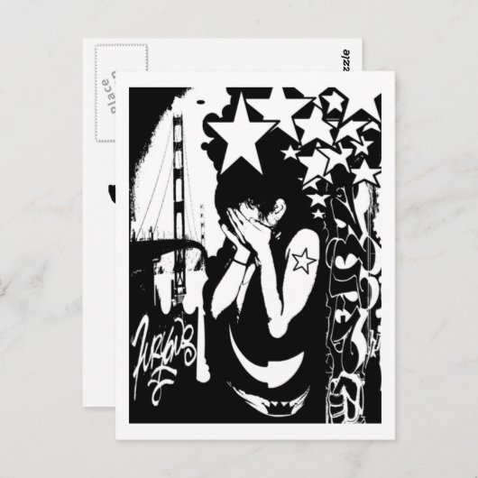 Rockstar Briefkaart (Voorkant / Achterkant)