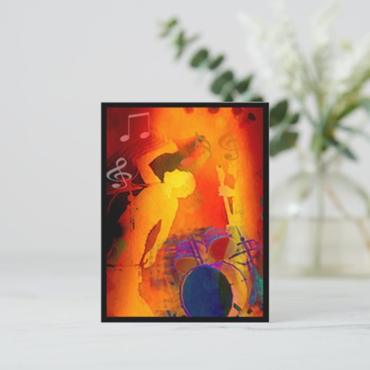 Rockstar Briefkaart (Staand voorkant)