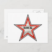 Rockstar-Briefkaart (witte achtergrond) Briefkaart (Voorkant / Achterkant)