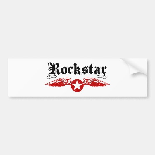 Rockstar Bumpersticker (Voorkant)