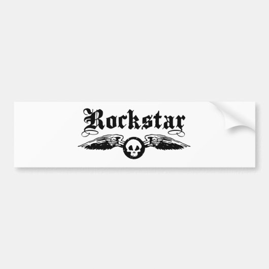 Rockstar Bumpersticker (Voorkant)