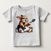 Rockstar Bunny Baby T-shirt (Voorkant)