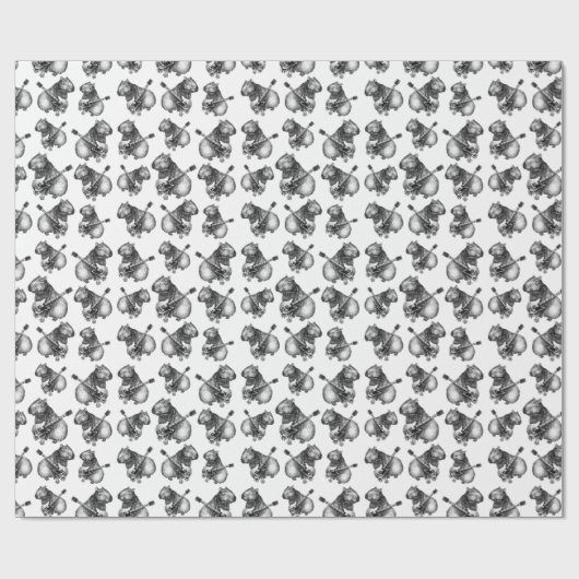 Rockstar Capybara Cadeaupapier (Vlak)