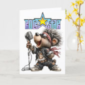 ROCKSTAR Card Kaart (Gele Bloem)