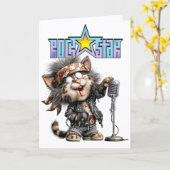 ROCKSTAR Card Kaart (Gele Bloem)