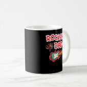 Rockstar Dad Electric Guitar Rock Fan Vaderdag Koffiemok (Voorkant rechts)