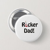 Rockstar Dad Ronde Button 5,7 Cm (Voorkant /achterkant)