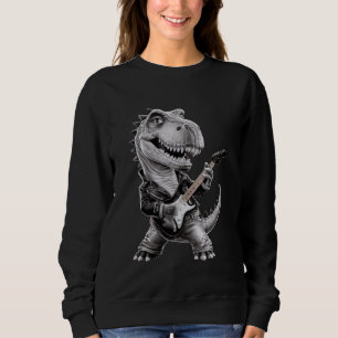 Rockstar Dinosaur Gitarist voor Muziekliefhebbers Trui