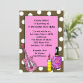 Rockstar Diva Birthday-uitnodigingen Kaart (Staand voorkant)