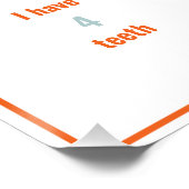 Rockstar eerste verjaardag mijlpaal perfect poster (Hoek)