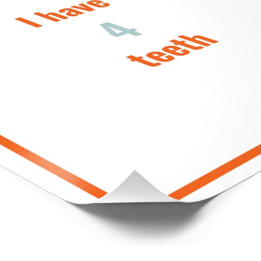 Rockstar eerste verjaardag mijlpaal perfect poster (Hoek)